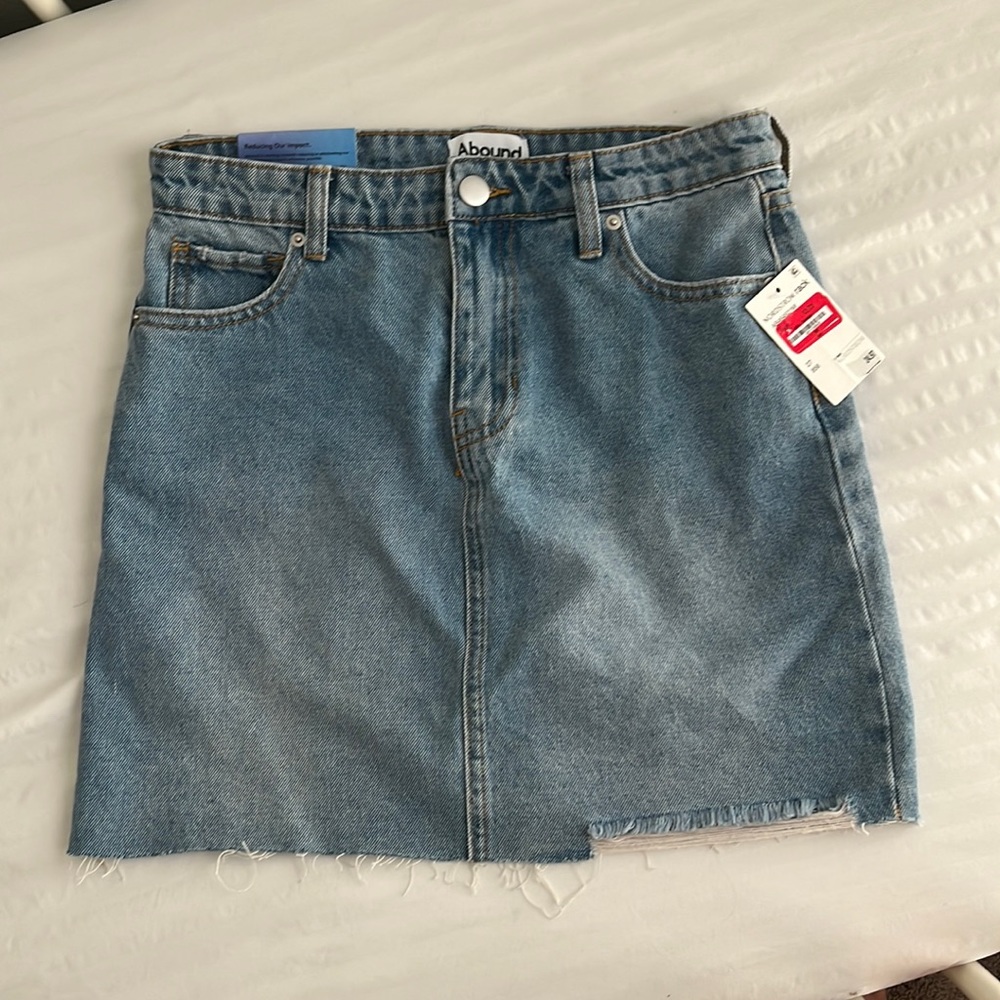 Abound- High rise denim mini